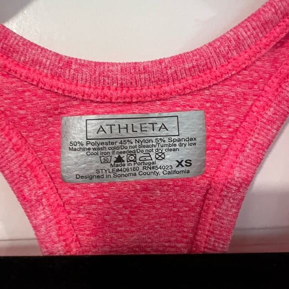 Athleta‎ Women's Razorback Tank Heathered Pink Size XS - Picture 4 of 9